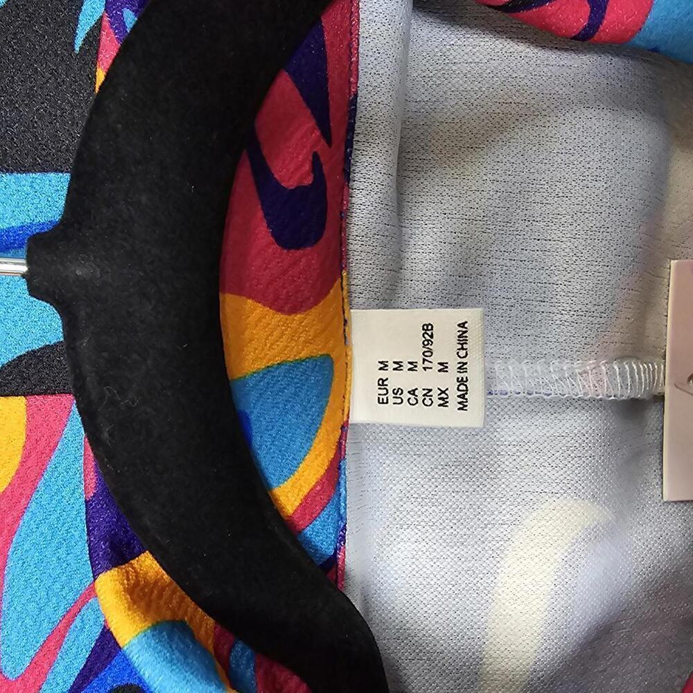 Women's Graphic Print Blazer Button Open Front | Wdirara | Medium - Picture 7 of 9